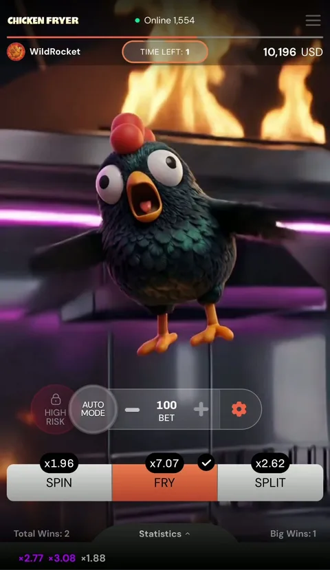 Chicken Fryer — Mod risiko tinggi